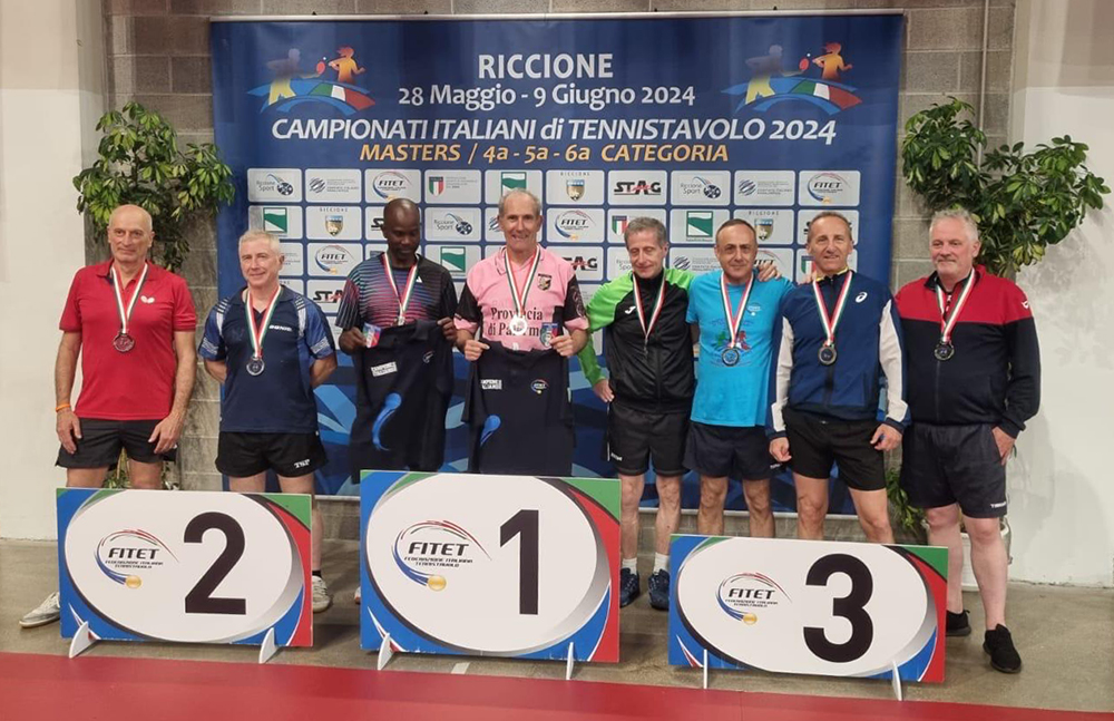 Podio per WALTER REGIS nel doppio over 60 ai Campionati Italiani